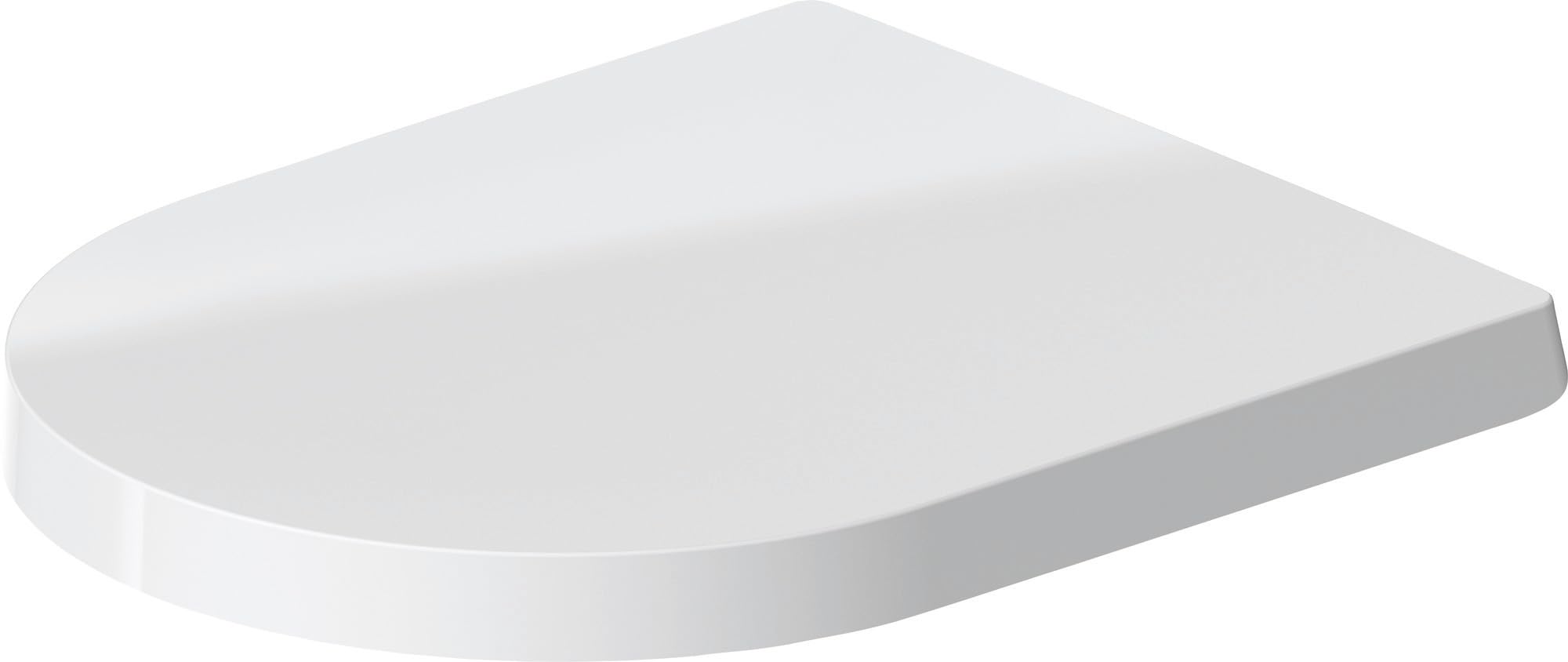 Duravit Toilet seat Me by Starck, Urea thermoset Toilet lid, Toilet Cover with Stainless Steel Hinges, White