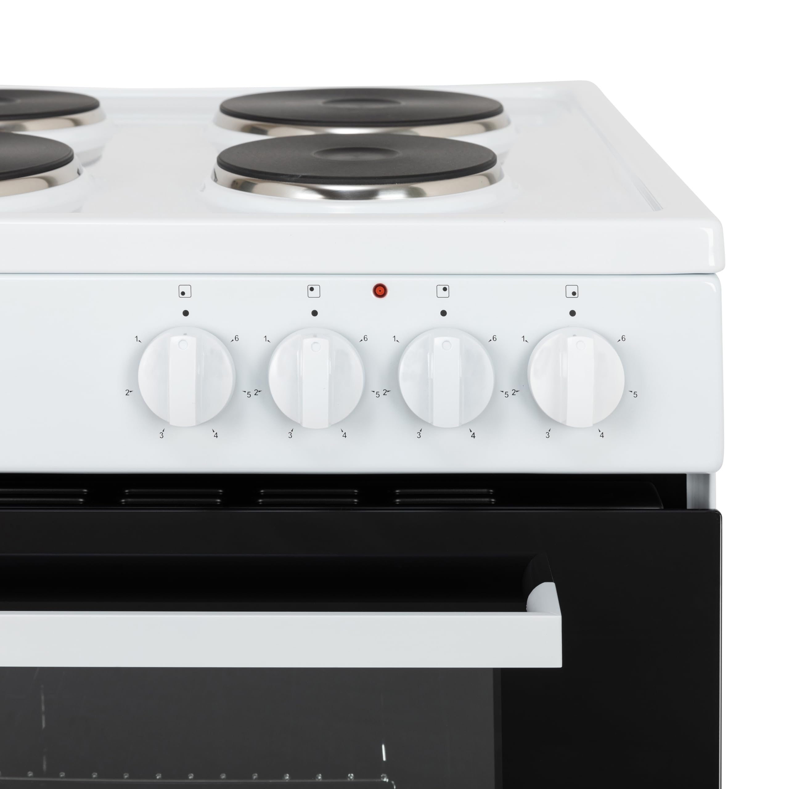 Willow WSE60WH 68L Freestanding Single Cavity Cooker, 60cm Electric Cooker - White — view 4