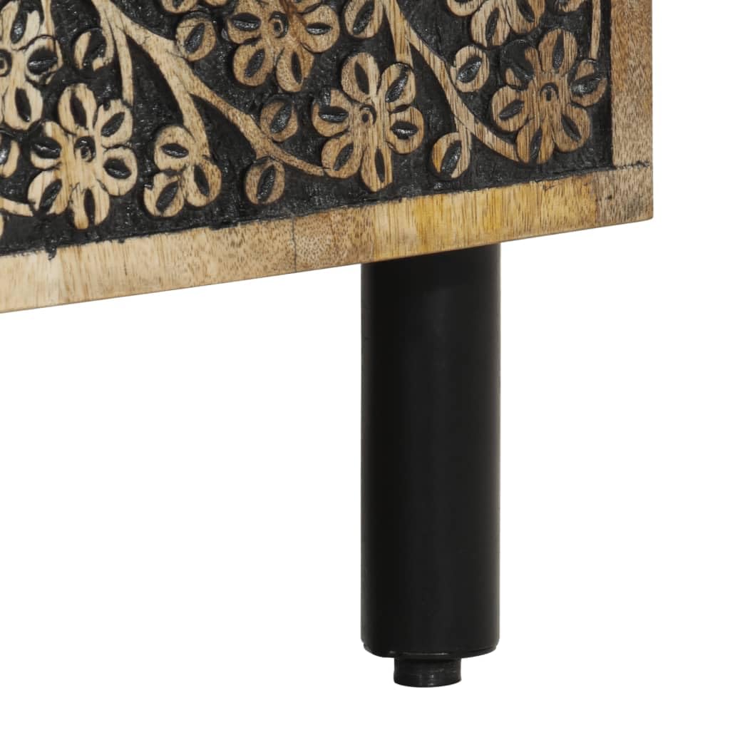 vidaXL Armario Auxiliar Madera Maciza de Mango 60x33x75 cm