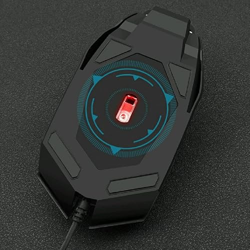 Miniatura 7 de Ratón para juegos con cable, ratón óptico USB para computadora portátilescritorio, 800 a 1600, 3 DPI ajustables y luz RGB, ergonómico con 4 botones