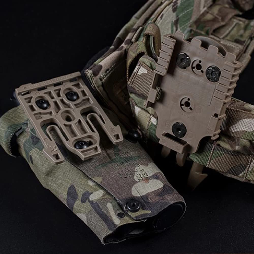 Tactical QLS Gun Holster Adapter Base Qucik Release Buckle Kit, Quick Pull Holster Adapter Base Zubehör