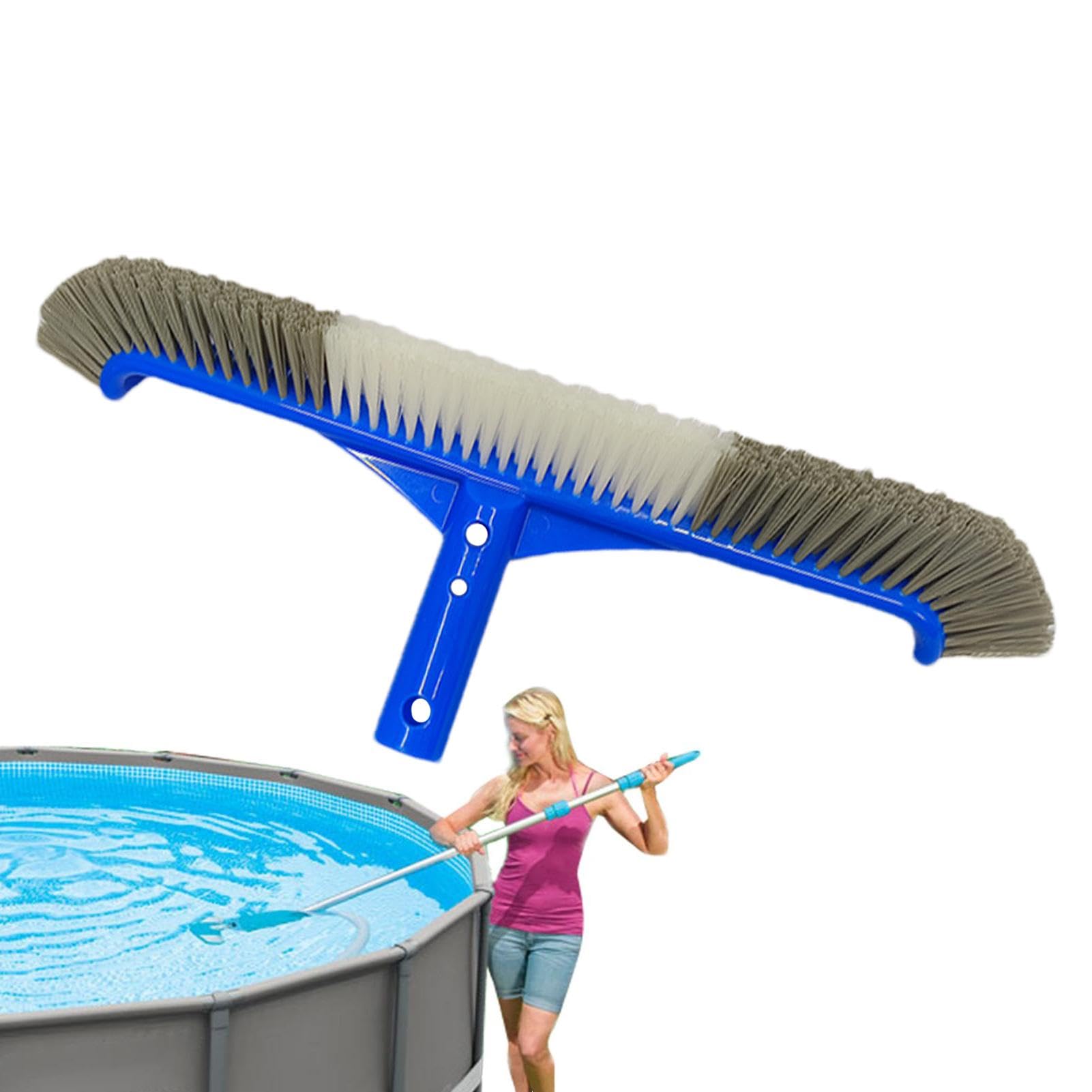 Tedious 43Cm Swimming Pool Brush | 16.93' ' Pool Cleaning Brush Head | Above Ground Pool Broom Cleaning Brushes With Nylon Bristles | Robust Scrubbing Brush Heads Cleaner For Pool Accessories