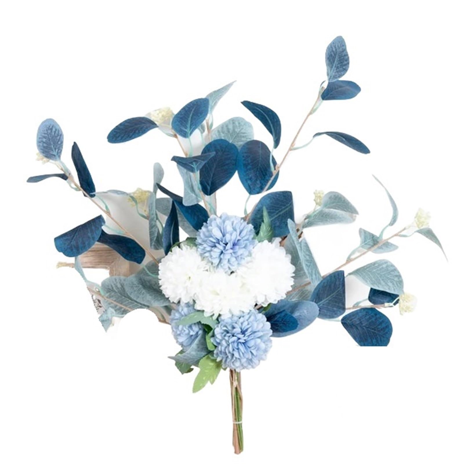 Artificial Flower Branches Artificial Flower Silk Chrysanthemum Leaf Home Vase Decoration Bouquet Wedding Arrangement Plants(Color2)