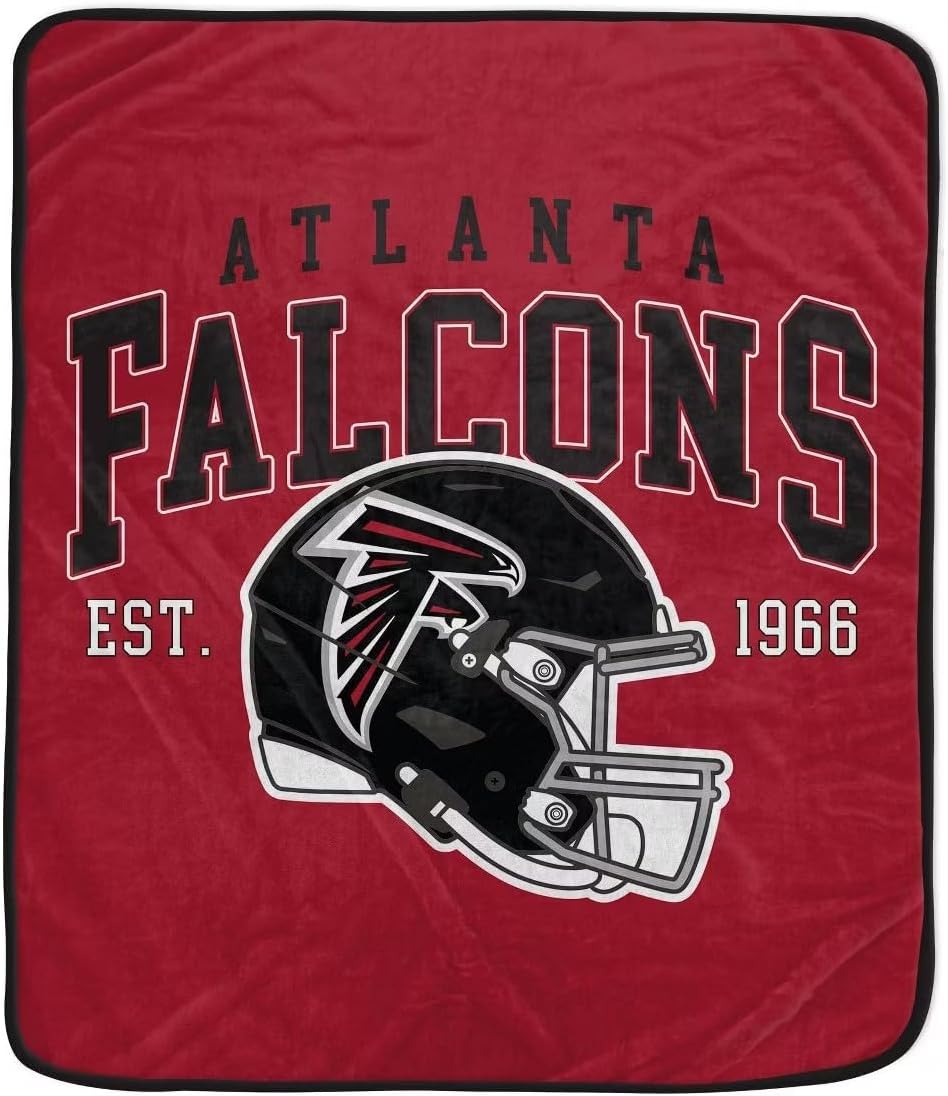 NFL Atlanta Falcons Vintage Arch Block Ultra Soft 50x60 Throw Blanket