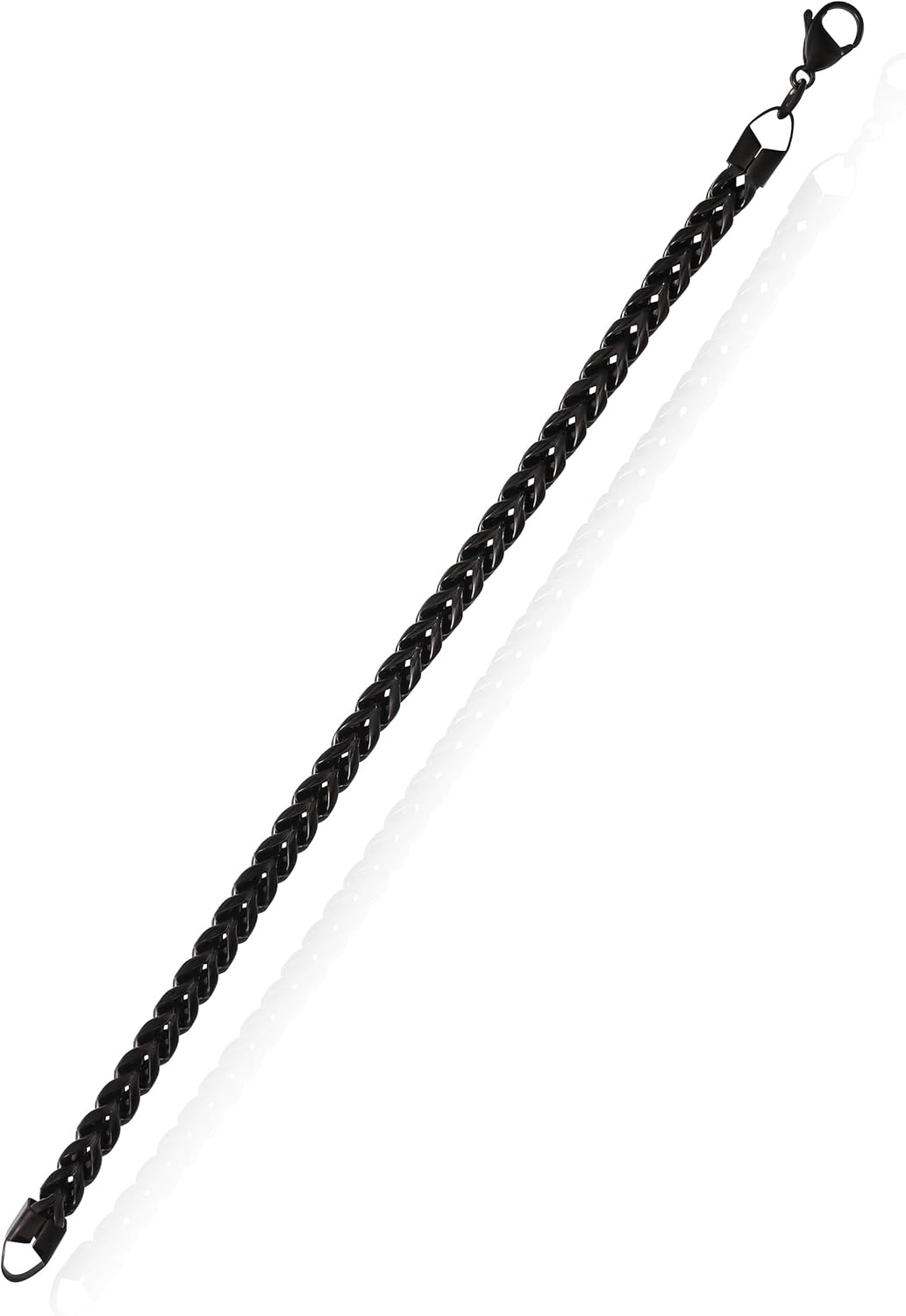 Lucky Brand Men’s Stainless Steel 8MM Figaro Bracelet - Black Plated Durable Chain Link Jewelry - Image 5