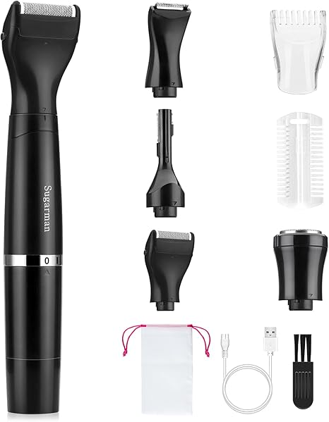 Amazon Co Jp Sugarman レディースシェーバー 電動シェーバー 女性 男性 Vio シェーバー ボディシェーバー メンズ Usb充電式 1台4役 まゆげシェーバー 顔そり カミソリ 顔 脇 腕 足 産毛 ビキニライン 全身 ムダ毛処理 水洗い可能 プレゼント 日本語説明書付き ホーム