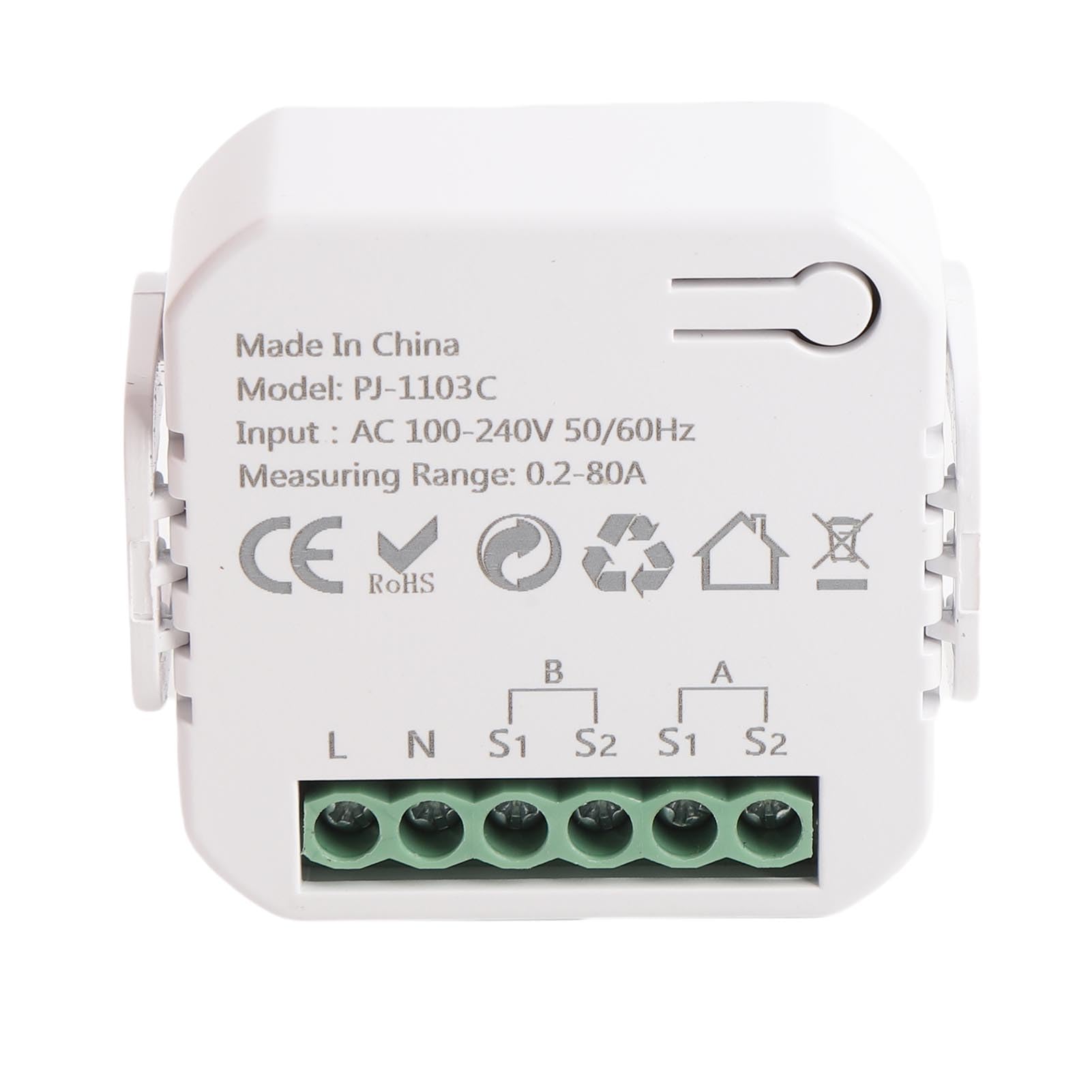 Contatore Elettrico Intelligente, WiFi Monitor con 2 Pinze da