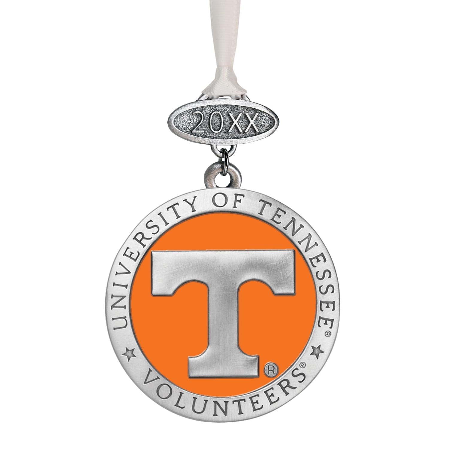 Heritage Pewter University of Tennessee Class of 2025 Ornament | Graduation Gift | Hand-Sculpted Christmas Tree Ornament | Intricately Crafted Metal Pewter Alma Mater Inlay