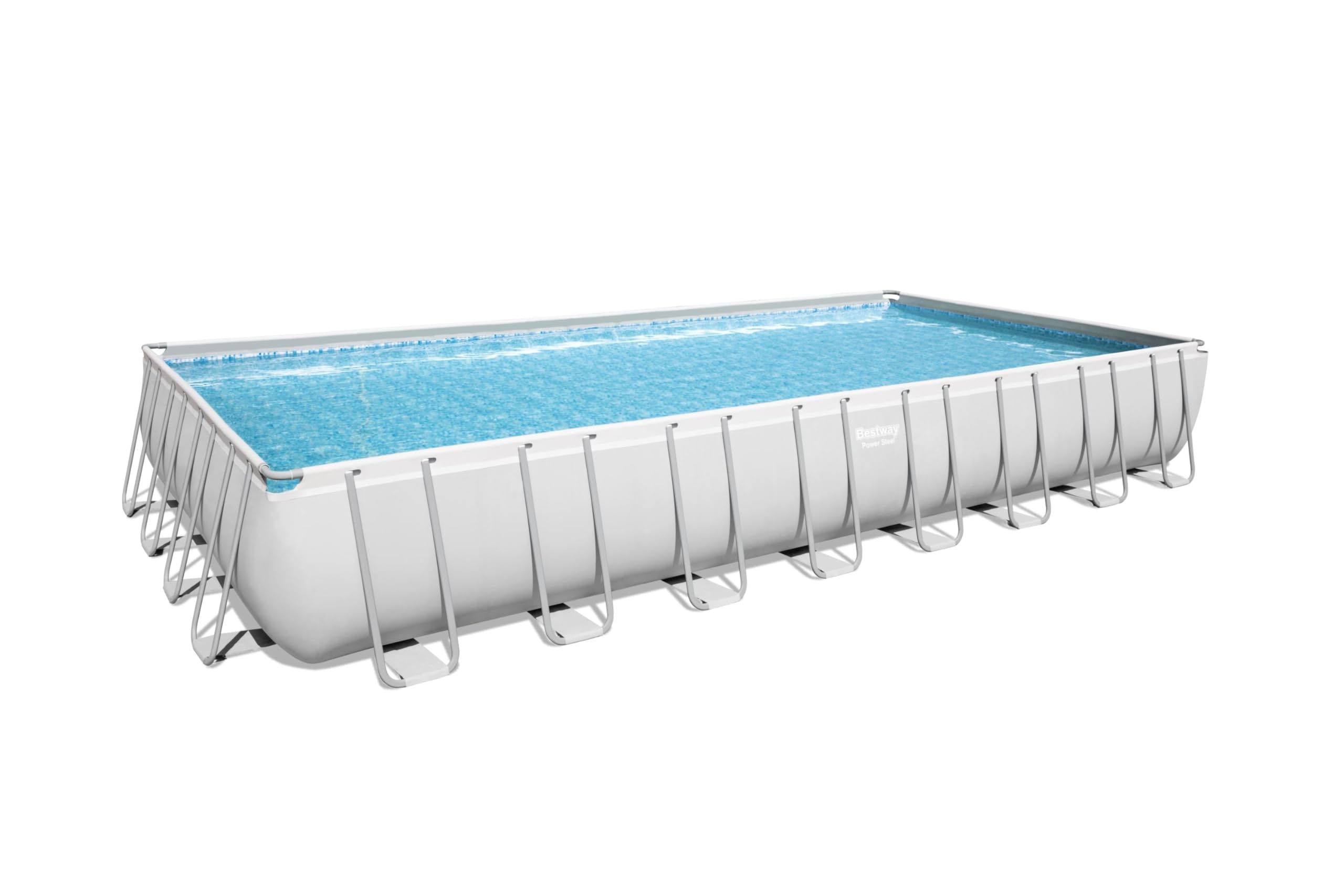 Bestway Power Steel Rectangular Pools, Grey