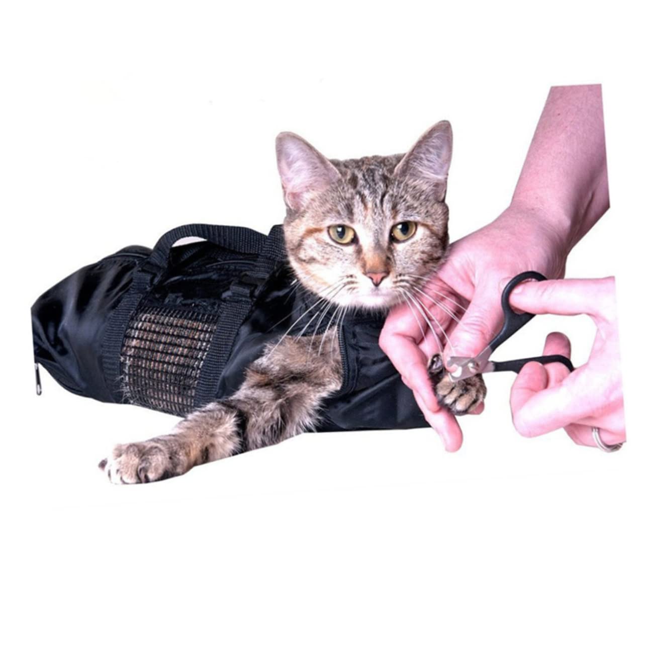 ifundom Cat Cleaning Bag Grooming Bag with Zipper Closure for Nail Clipping Pet Supplies