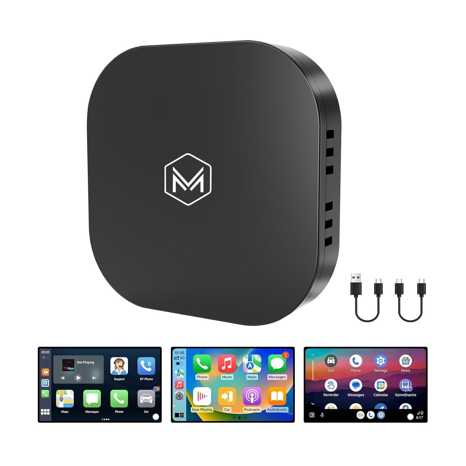 Wireless CarPlay & Android Auto Adapter | Smart AI Box for