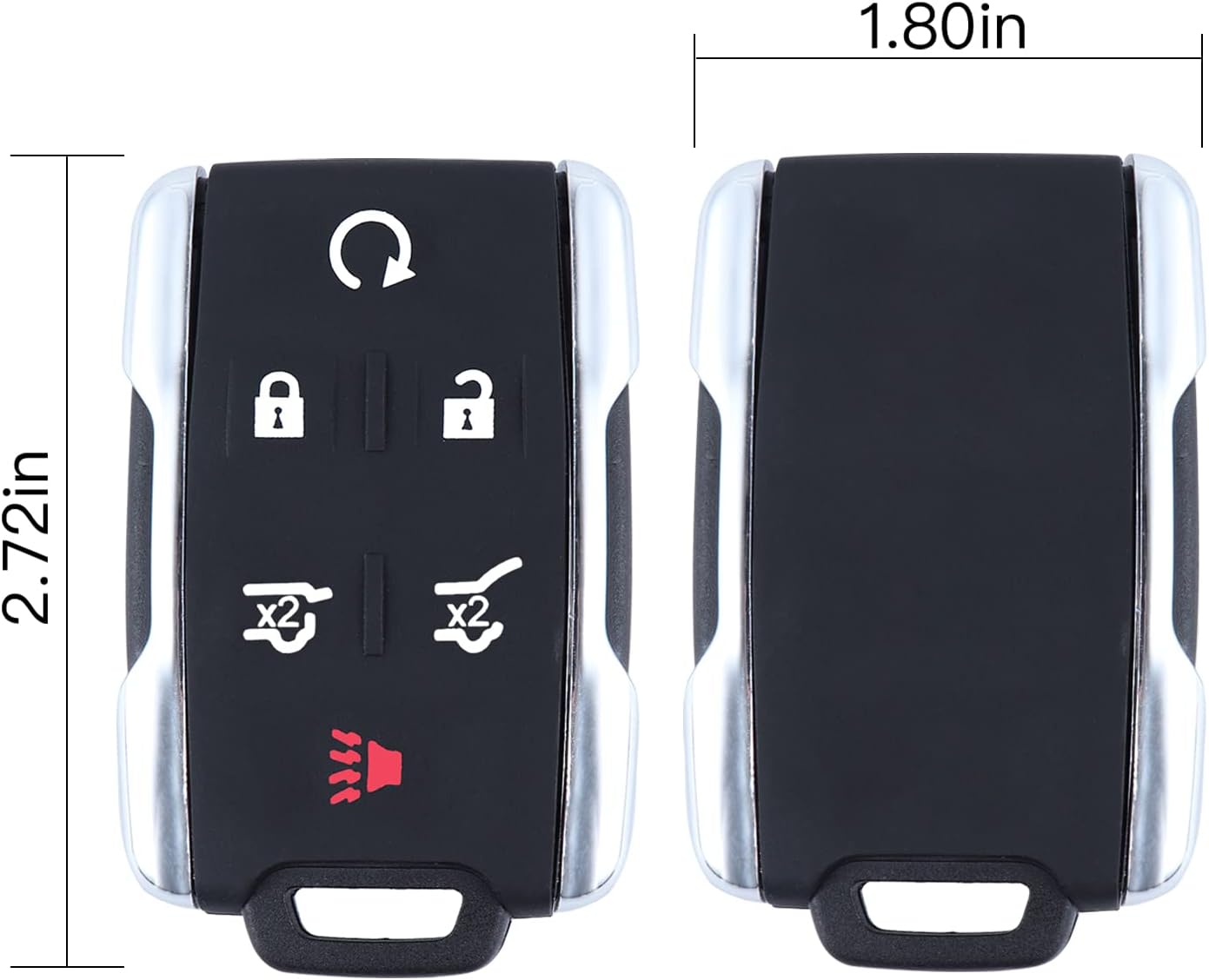 Compatible with Car Keyless Entry Key Fob Replacement for Chevy Tahoe 2014-2017/Suburban and GMC Yukon 2014-2017 Keyless Entry Remote Control FCC:M3N-32337100 (Pack of 2)