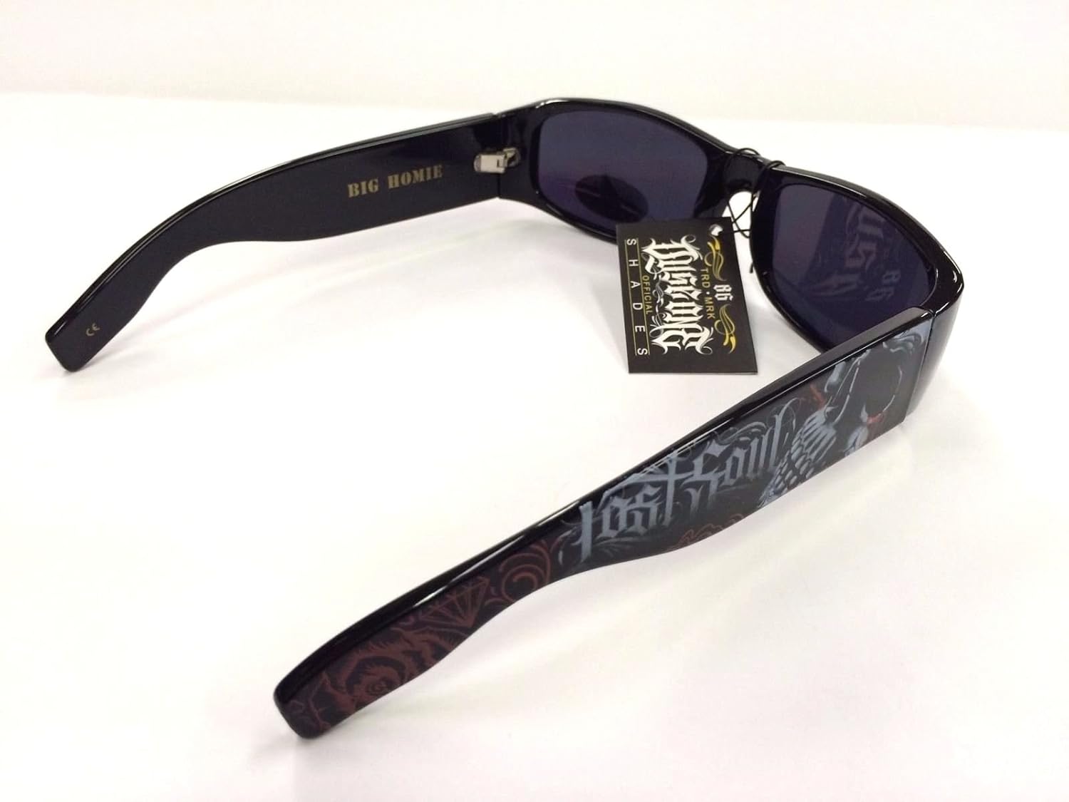 DYSE ONE Authentic Shades Inked Lost Soul Skull Crying Sunglasses Lentes California Lowrider Locs Style