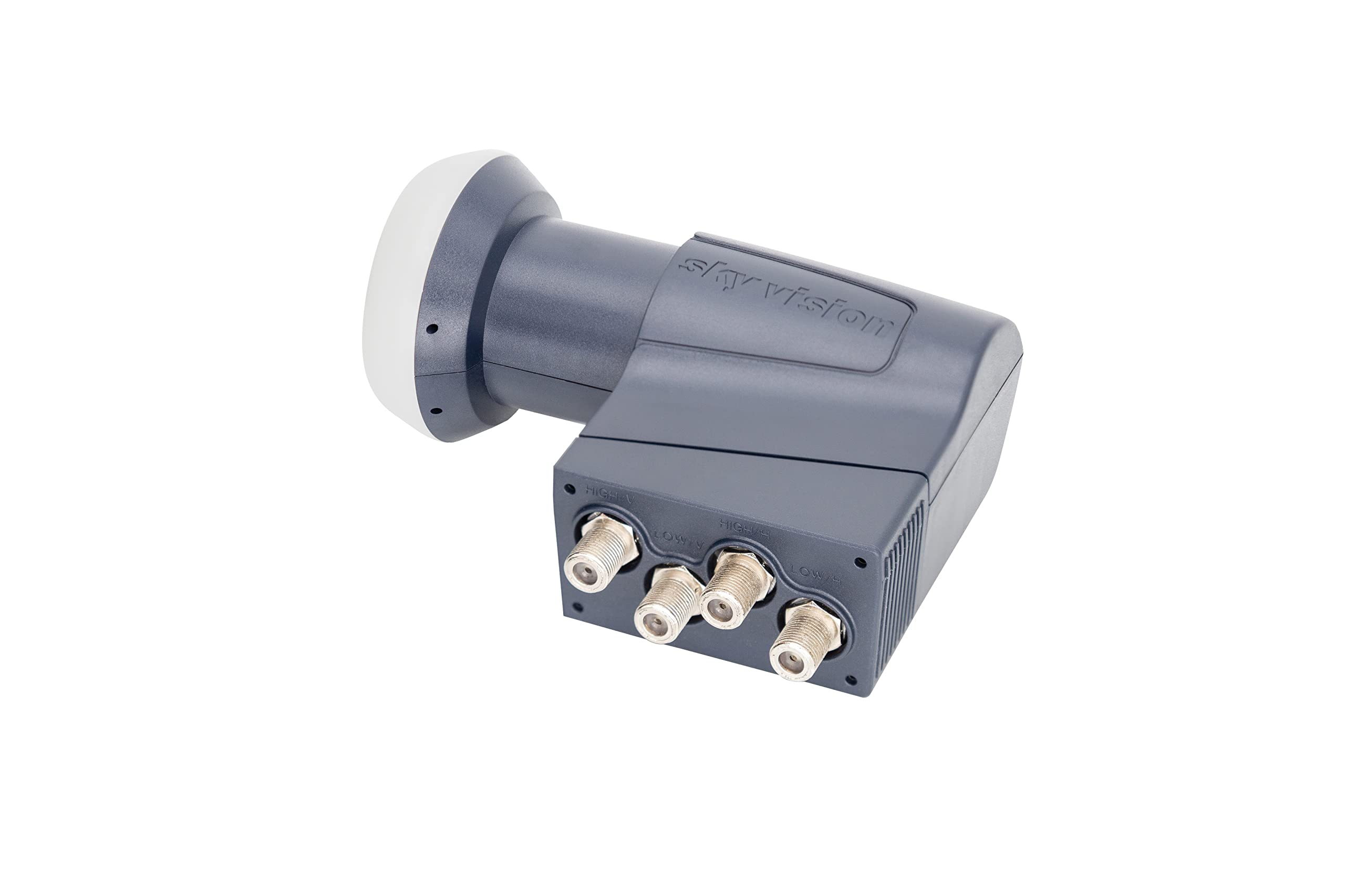 SKY VISION Quattro LNB LNB Satellites Universel pour commutateur Multiple avec boîtier de Protection Contre Les intempéries, pour réception numérique Satellite en HD, Full HD et UHD, Facteur de Bruit