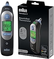 Braun ThermoScan 7 Ear Thermometer: Age Precision Fever Guidance for Babies, Kids & Adults – #1 Pediatrician Recommended