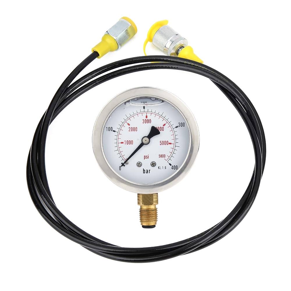 ○圧力計 PRESSURE GAUGE 2セット IMELBUFF 10000PSI Bluetooth Digital Hydraulic Pressure Gauge