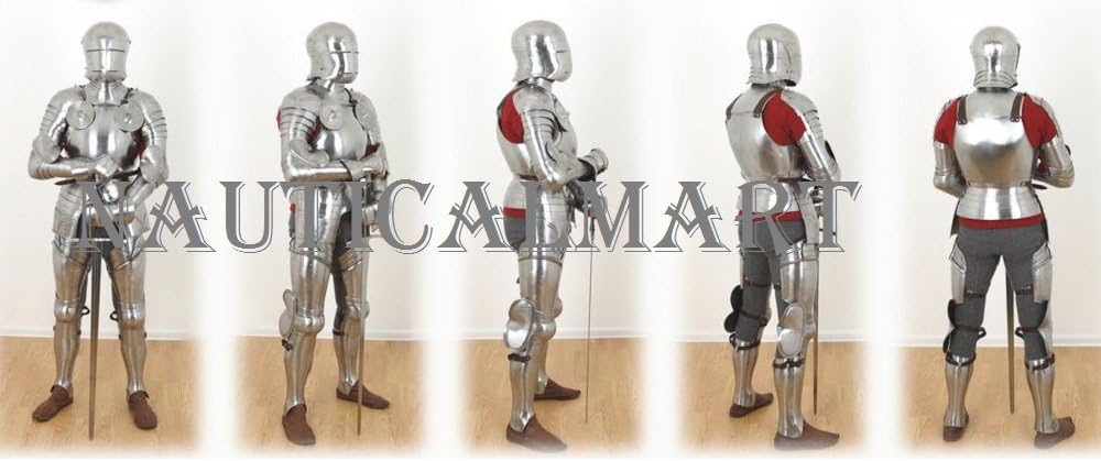 NauticalMart Medieval Knight Full Suit of Armor 15th Century Wearable Body Armour Halloween Costume