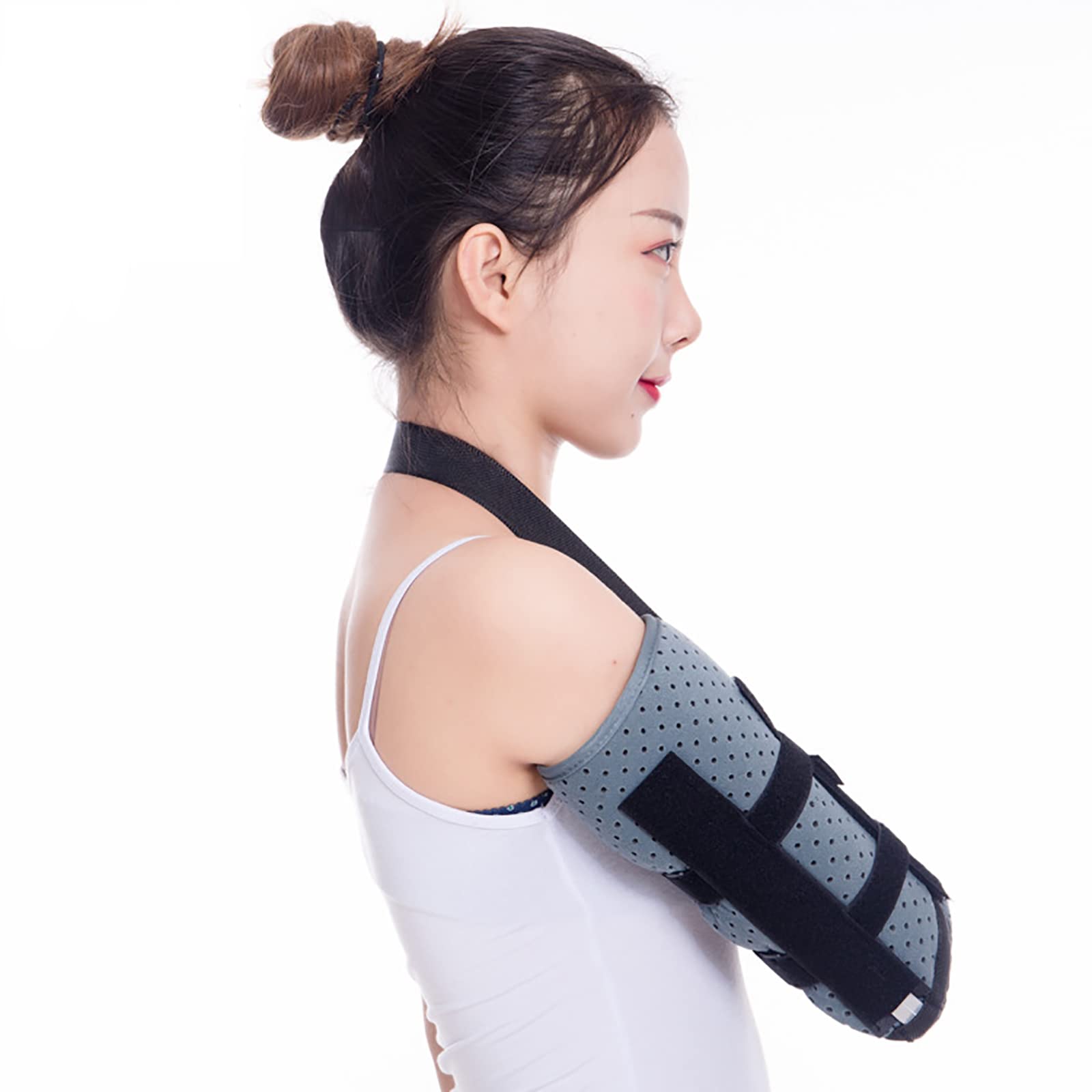 Cabestrillo para Brazo Cabestrillo para Brazo Transpirable para Izquierdo y Derecho, Inmovilizador Transpirable Cabestrillo para Brazo con Correa para la Cintura, Soporte para Brazo Ajustab