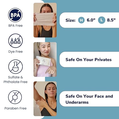 Miniatura 6 de Royal Toallitas femeninas de limpieza íntima para higiene vaginal, limpieza personal, cuidado menstrual, piel sensible y eliminación de olores, sin