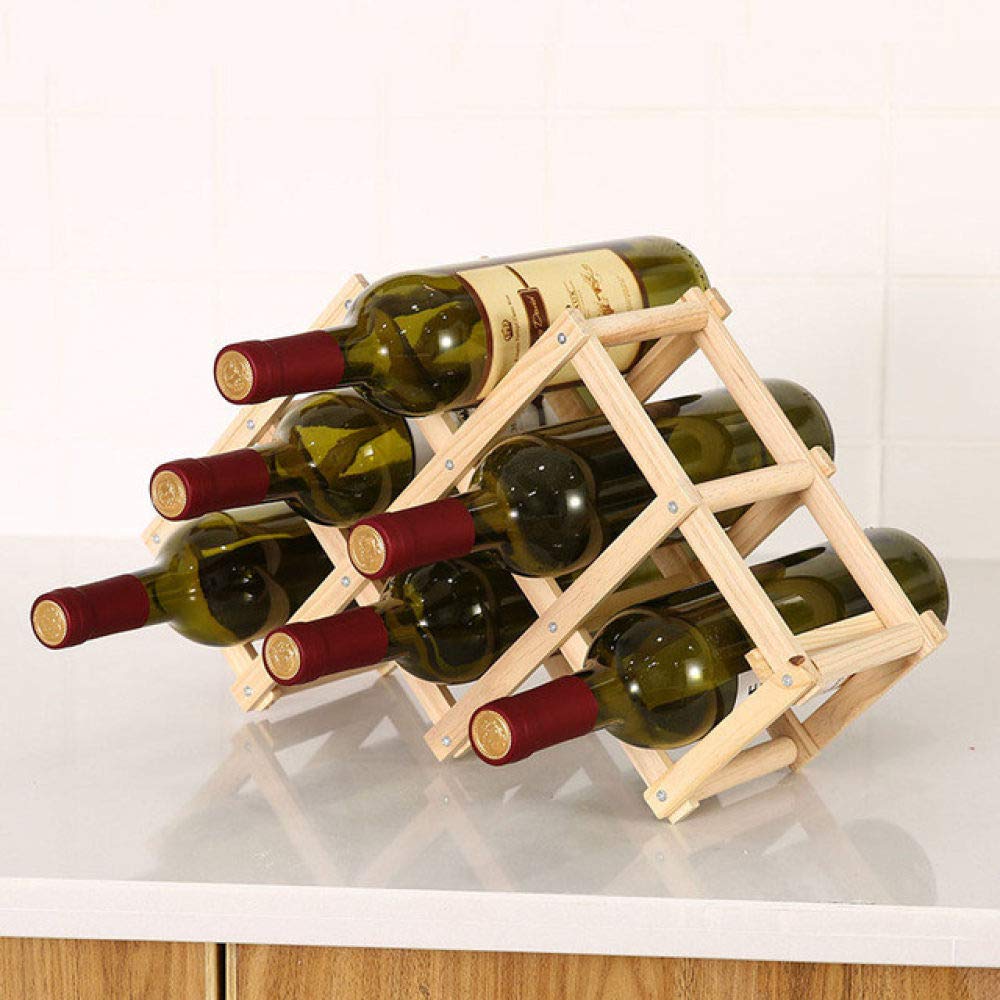 Casier à vin en bois pour vitrine rétro et décoration de salon