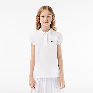 Lacoste Girls Classic Short Sleeve Piqu Polo Shirt