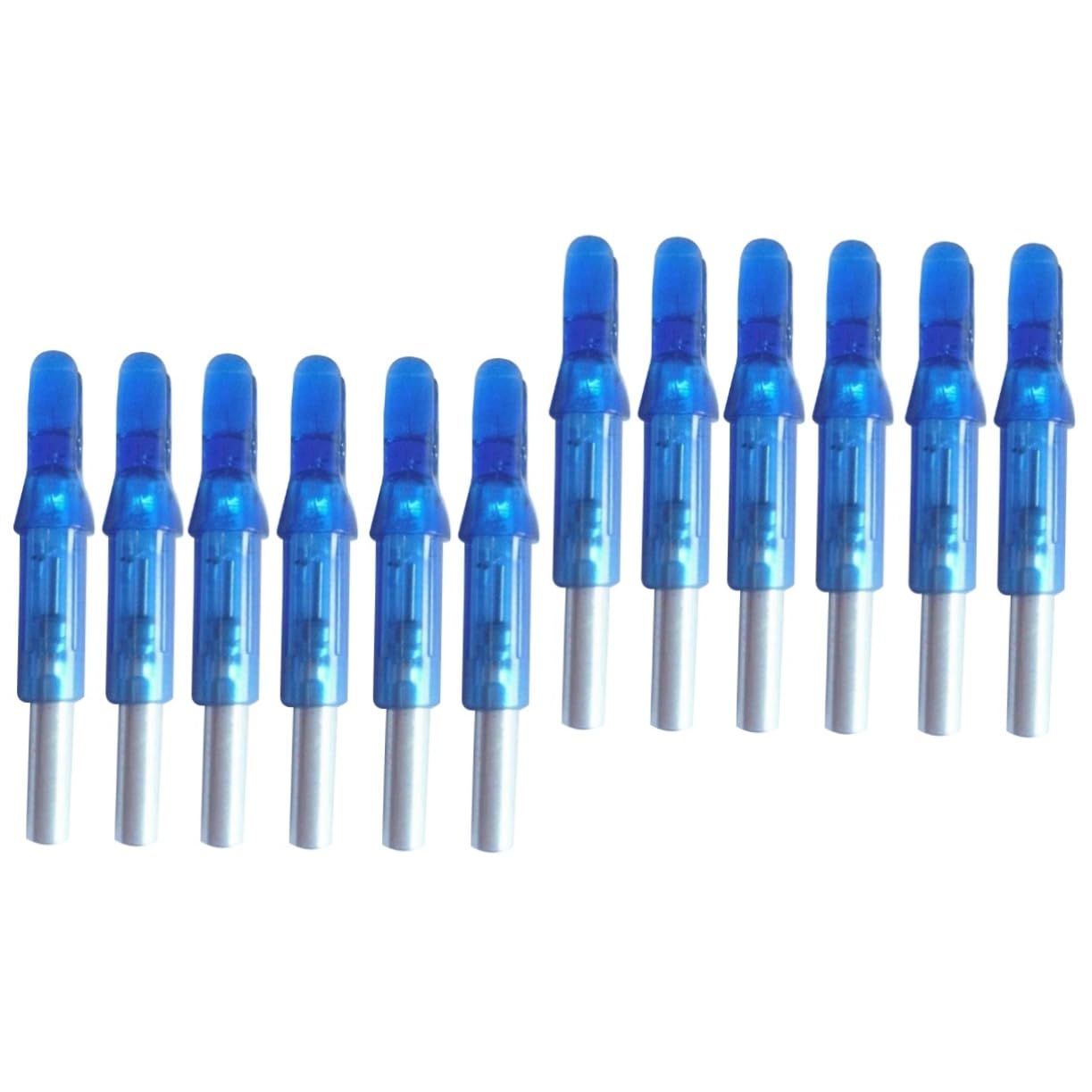 Yardwe 2sets Hunting Bow Arrow Tails Arrow Nocks Bow Accessories Light Fit 6.2mm Shafts 6pcs*2