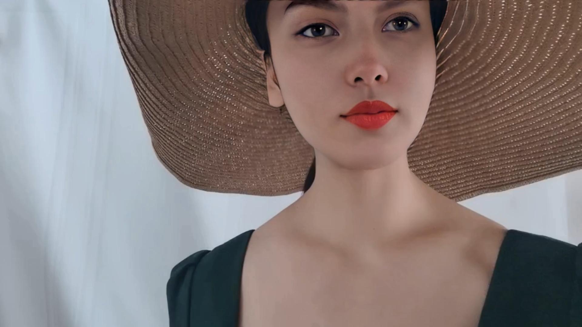 Sombrero de playa grande para mujer con ala ancha miniatura 7