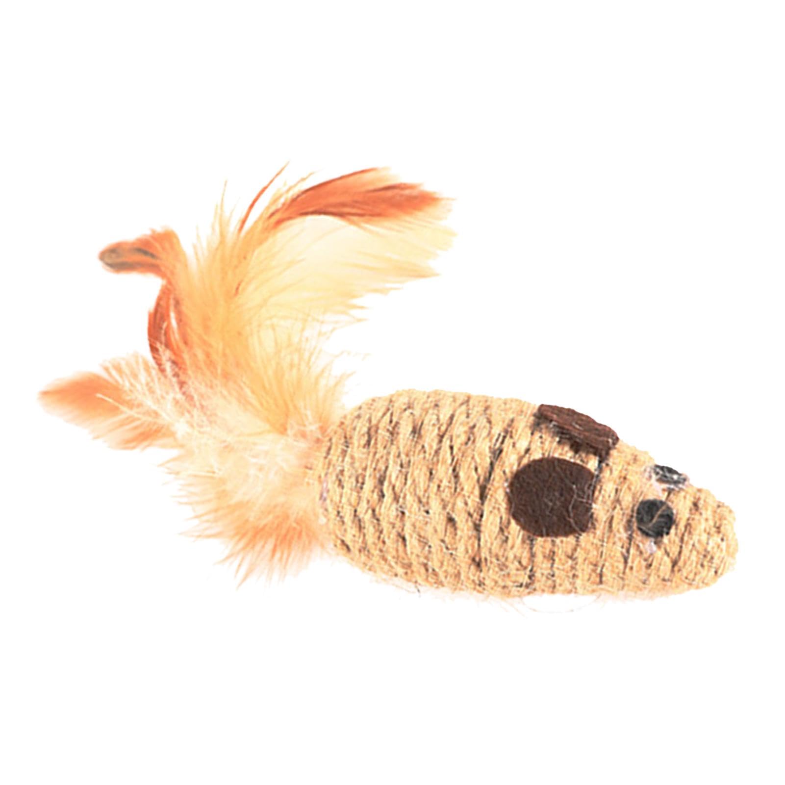 Mice Toys - Scratch Resistant Assorted Mice Cat Toys with Rustling Rope | Interactive Rattle Mice Cat Catcher | Catnip Toy | Murine Cat Toy for Cats, Flexible Play