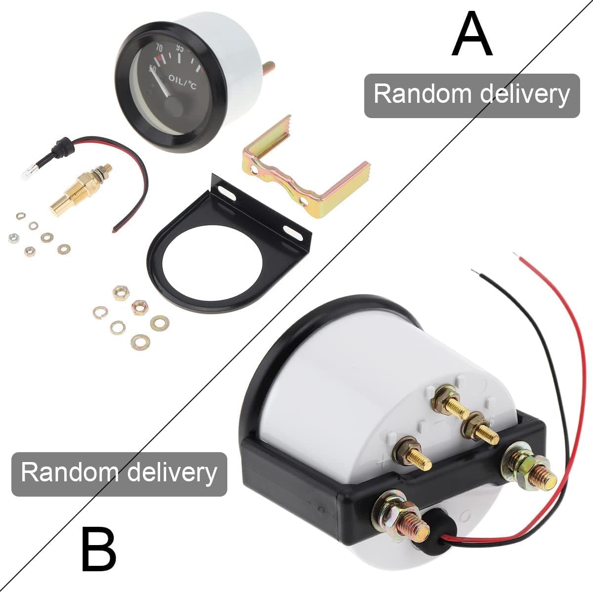 2" 52MM 12V 50-150 Celsius LED Électrique Jauge de Température d'Huile de Voiture avec Capteur de Température