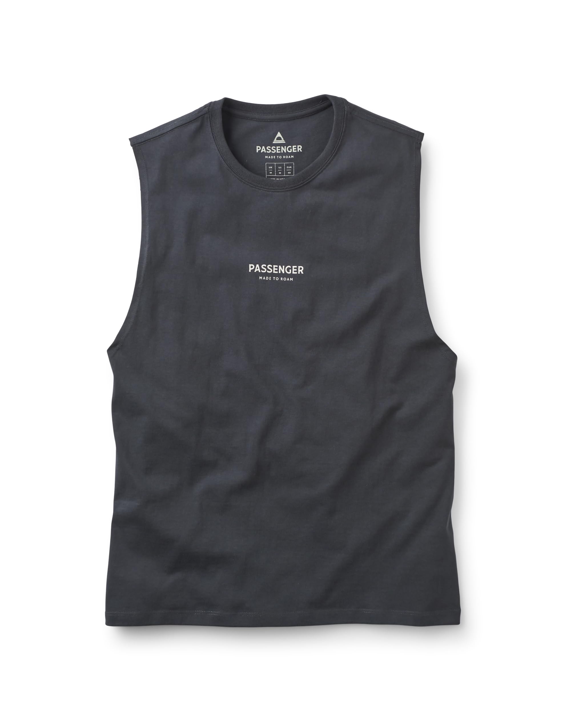 Passenger Men's Black Recycled Cotton Vest (Uk, Alpha, Xxl, Regular, Regular, )