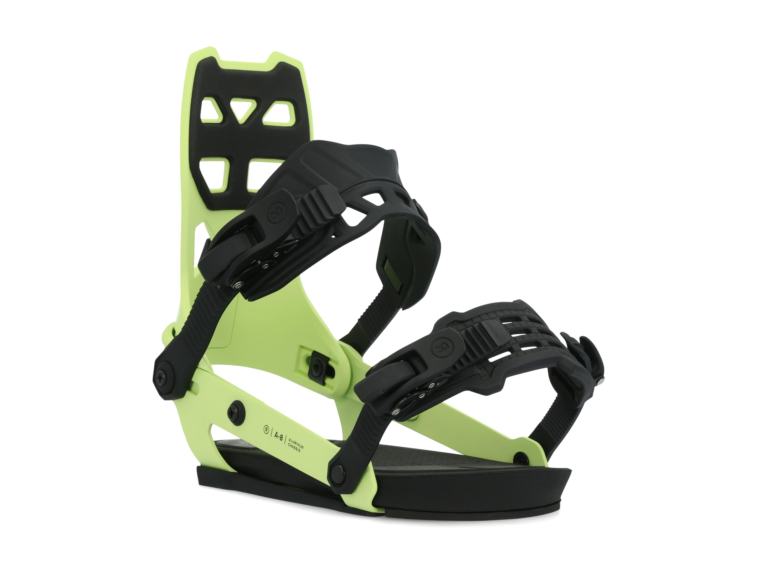 Ride A-8 Mens Snowboard Bindings, L, Lime