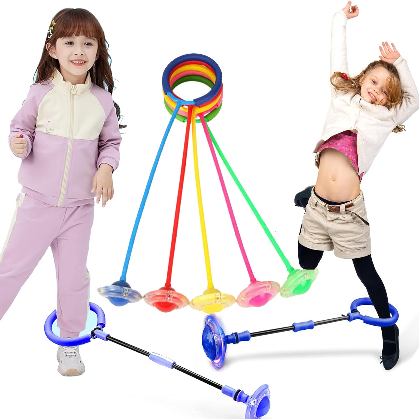 Verbier Flash Jumping Ring for Kids/Hop-Skipit Jump Rope Game/Exercise Skipping Toy Ball for Kids/Ring Skipping Toy Jumping Rope for Birthday Return Gift Item for Kids Set of 1 (B0CYLXQ5T2) Amazon Price History, Amazon Price Tracker