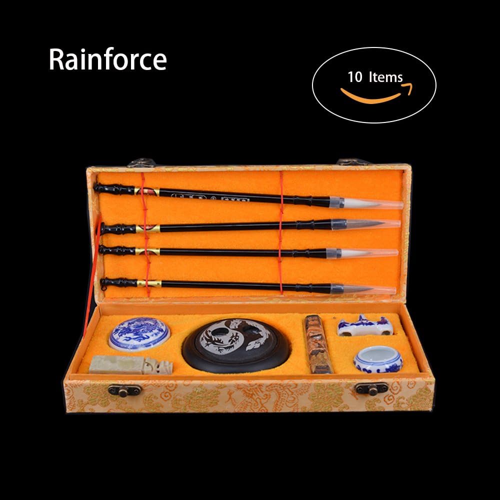 Chinese Calligraphy Brush Water Writing / Painting Sumi Set(10 Items)