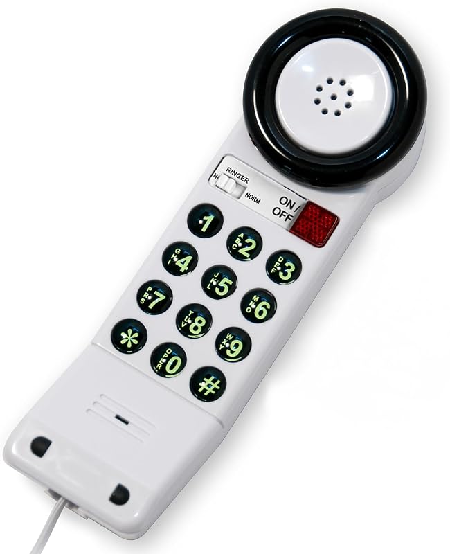 XL88Q - Easy to Use One-Piece Telephone with Ring/in-Use Light Indicator, Extra Loud-Extra Clear Volume Boost, for Busy Settings, Elderly & Teenagers, Corded Landline Telephone, Pack of 1