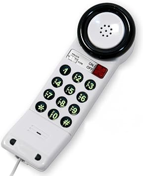 Med-Pat XL88Q - Easy to Use One-Piece Telephone with Ring/in-Use Light Indicator, Extra Loud-Extra Clear Volume Boost, for Busy Settings, Elderly & Teenagers, Corded Landline Telephone, Pack of 1