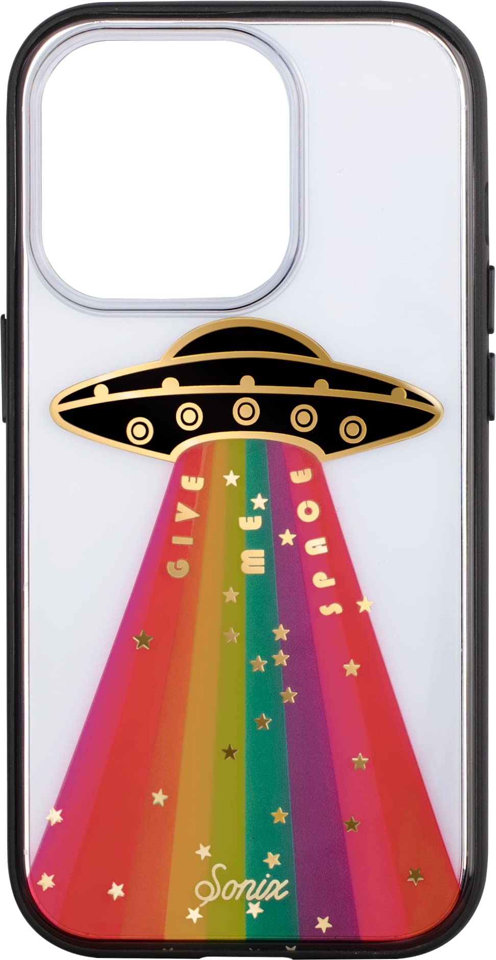 SonixCase for iPhone 14 Pro | 10ft Drop Tested | Protective Rainbow Case | Give Me Space