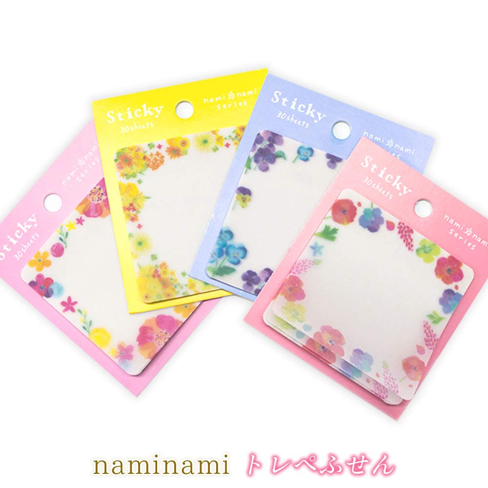 新品】トレーシングペーパー 付箋 パンジー Amazon.co.jp: 付箋