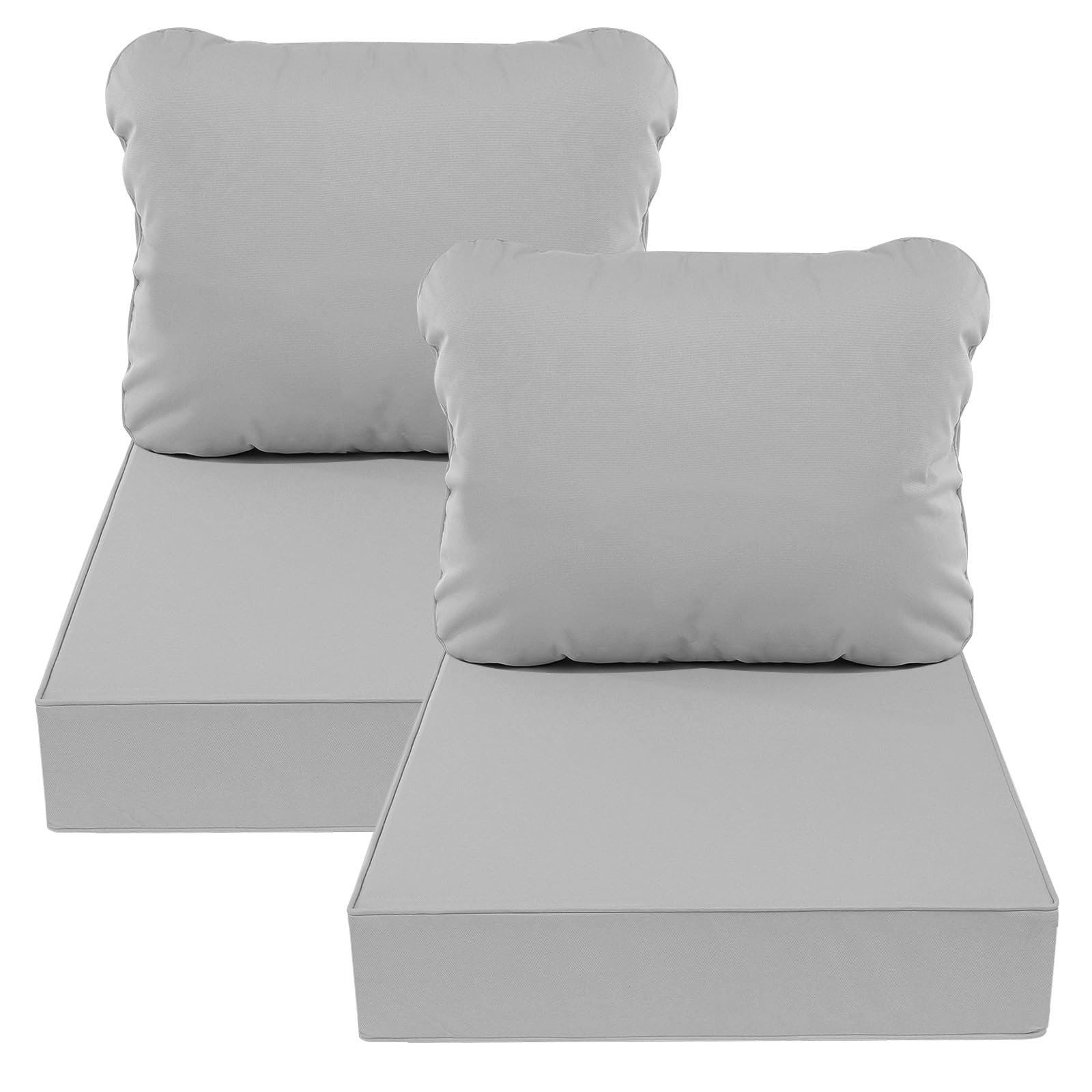 Ensemble De Coussins De Rechange Profonds Pour Siège D'extérieur