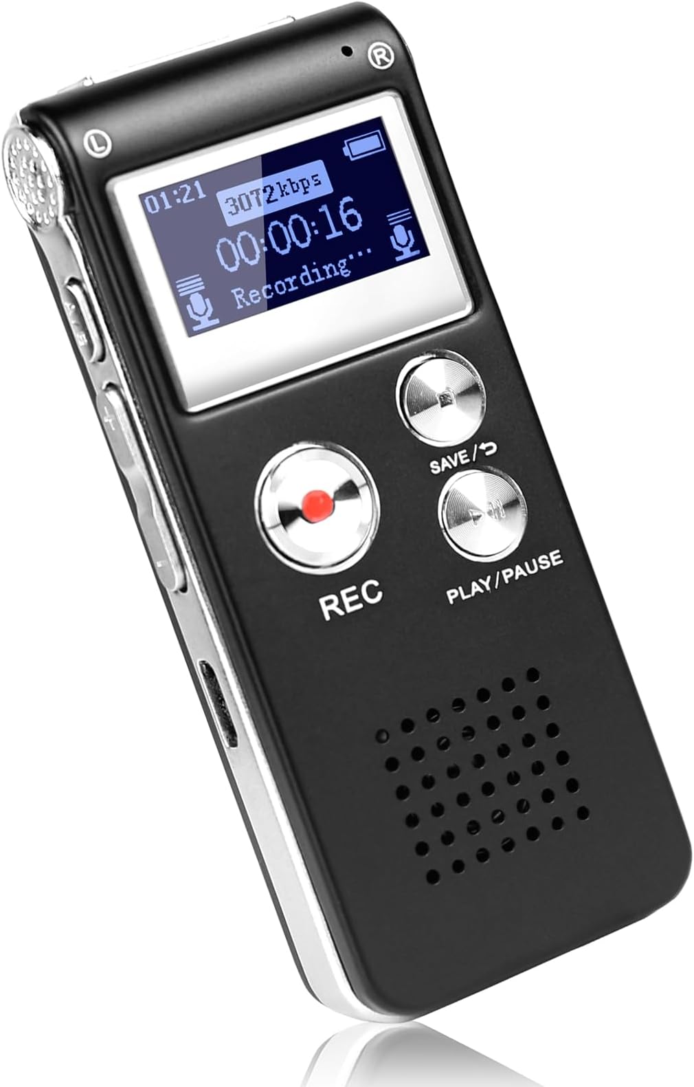 DISTANCEE Digital Voice Recorder 3072kbps HD Voice Activated Recorder ...