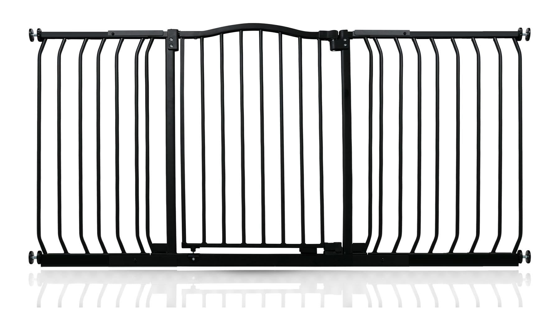 Safetots Curved Top Safety Gate152Cm161CmMatt BlackPressure Fit Stair Gate from B&Q