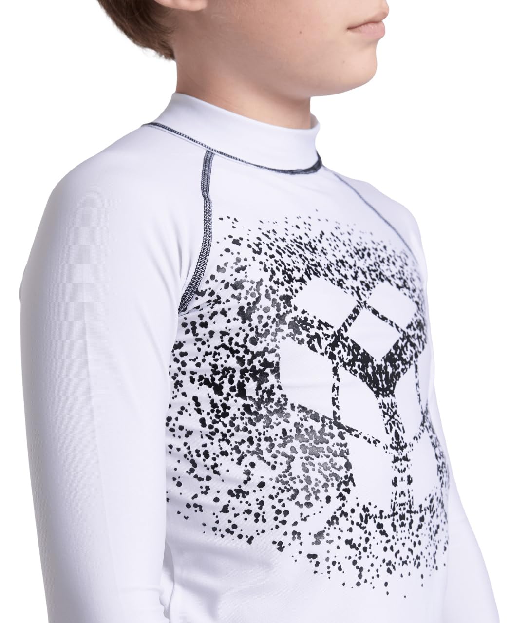 arena Unisex Jr Rash Vest L/S Graphic Rash Guard Shirt Garçon