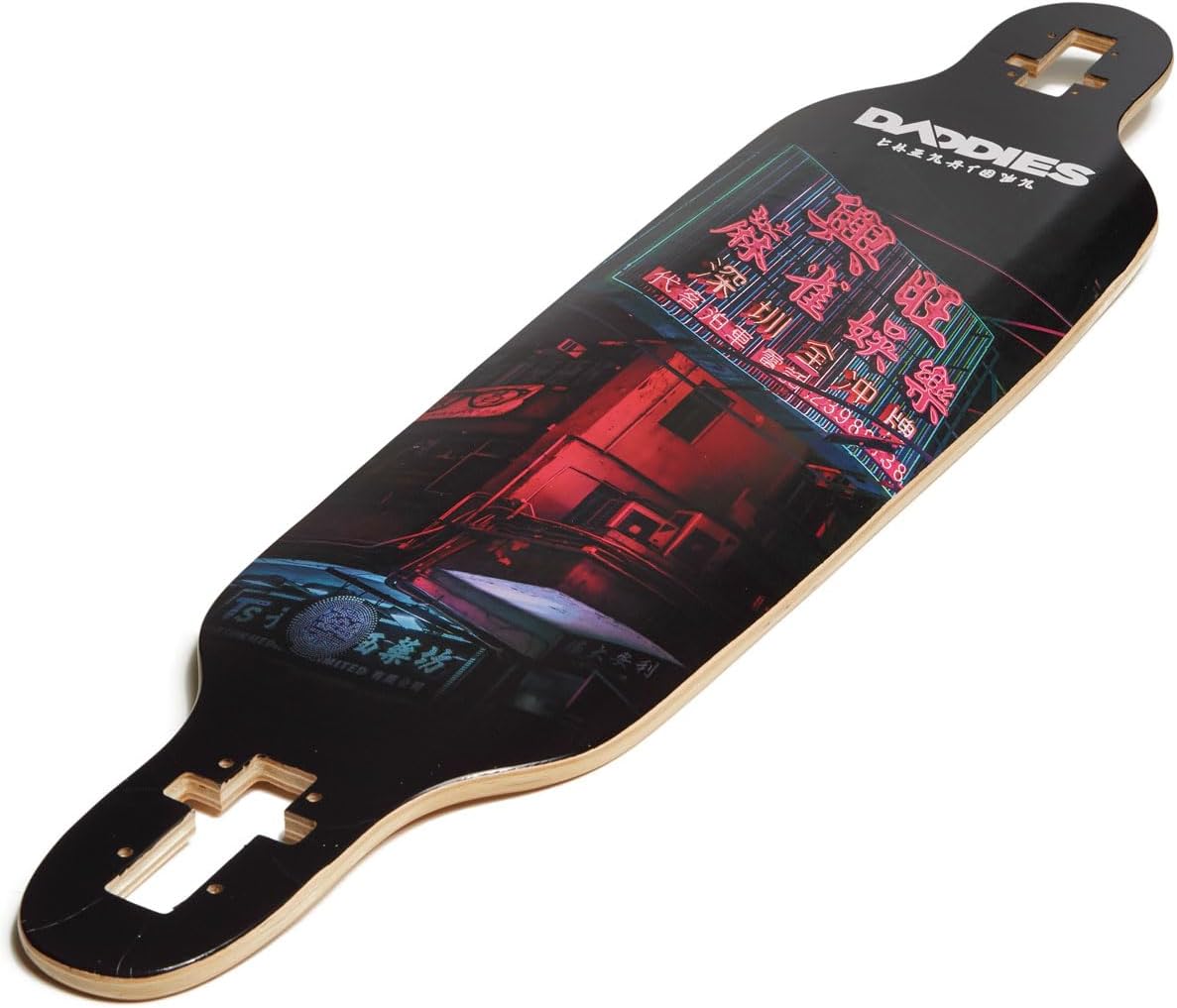 Daddies Longboard Deck | Drop-Thru & Pintail | Maple Wood | Professional Grade | Adults, Kids, Teens, Youth | Boys & Girls
