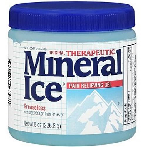 Mineral Ice Cool greaseless analgésico 8oz Cantidad de 4