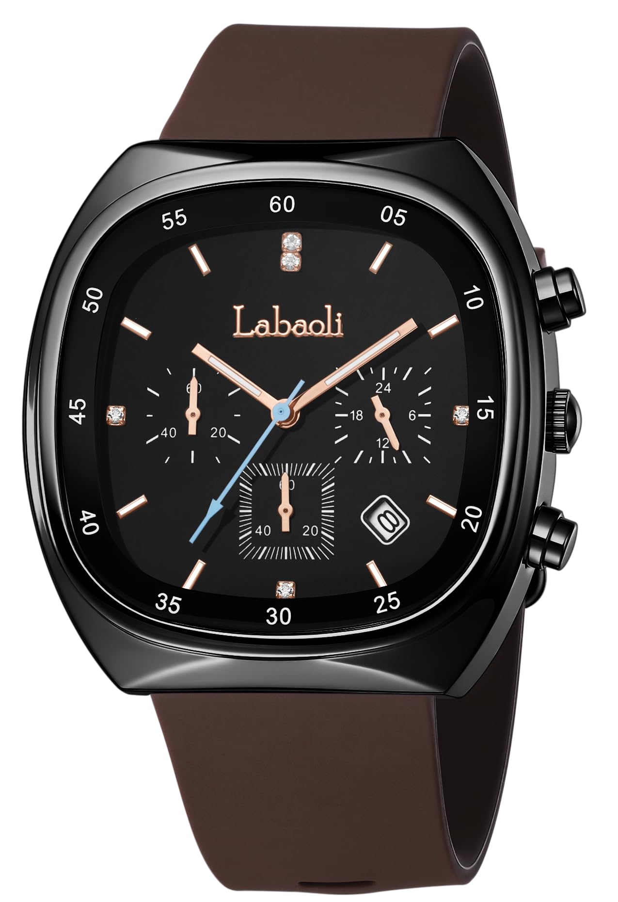 labaoli Quadra 5681 Chronograph Watch for Women with Fashion-Led Dial Design, Silicone Strap Comfort, Luminous Hands & Date Display I Ladies & Girls | Casual, College, Everyday & Gifting-picture-47