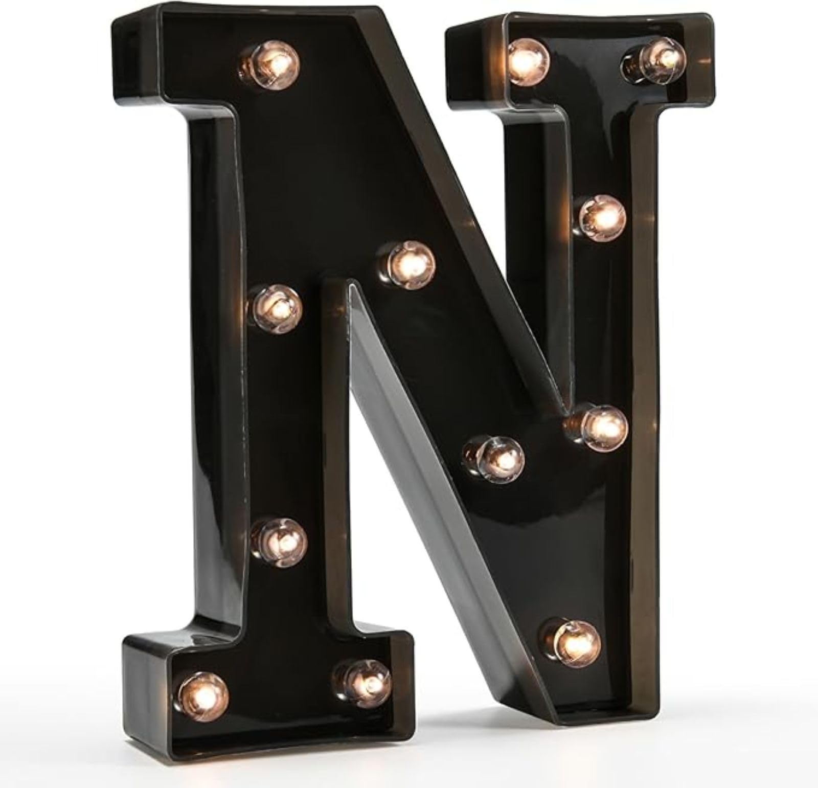Jemnpela LED Marquee Letter Number Sign Lights Glitter Light Up Alphabet Figure Night Light for Birthday Party Wedding Home Bar Holiday Wall Decoration