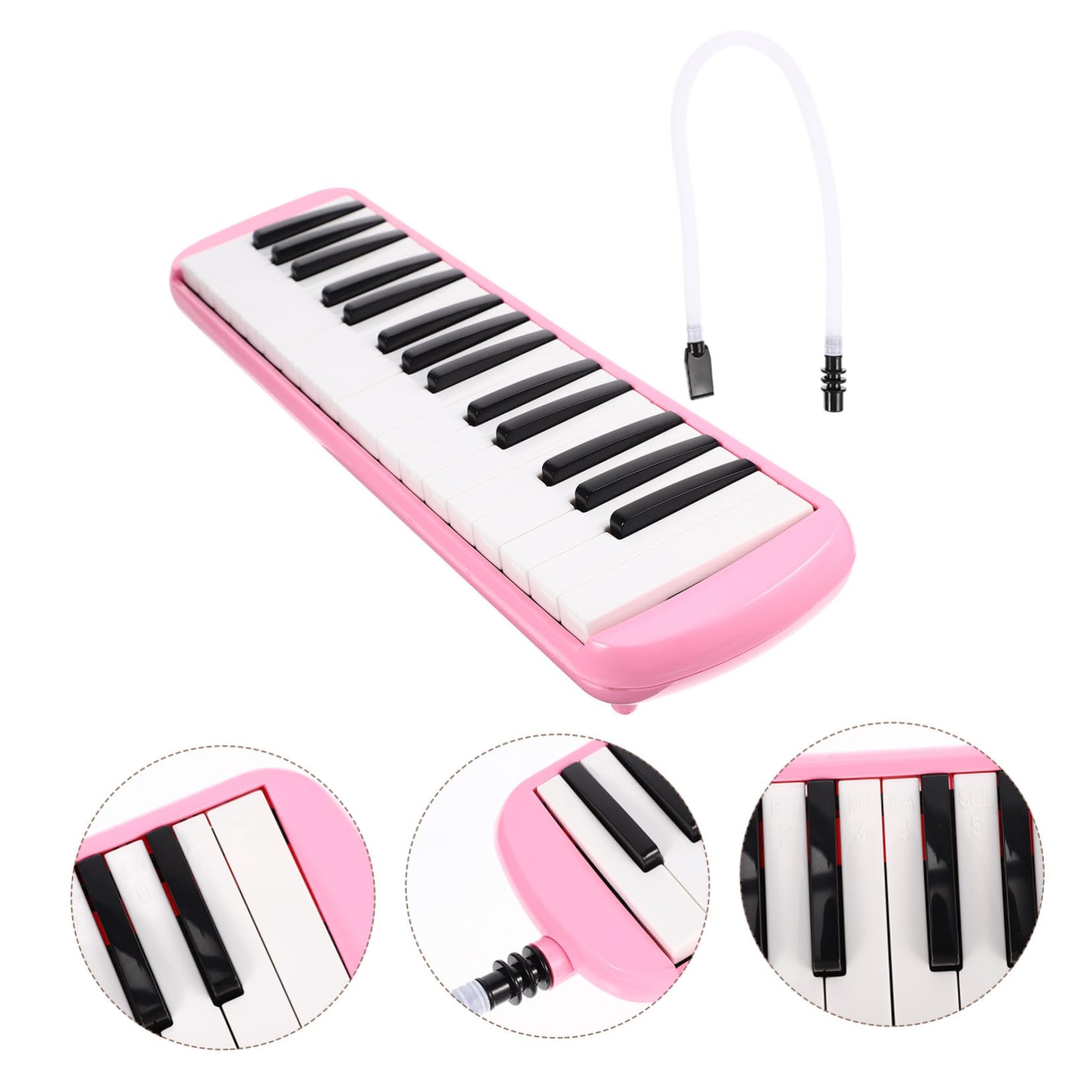 Beaupretty Melodica Tasti per Adulti Strumento Musicale Fiato Facile da Imparare Materiale Resistente e Sicuro per Principianti e Sviluppo Talenti Musicali