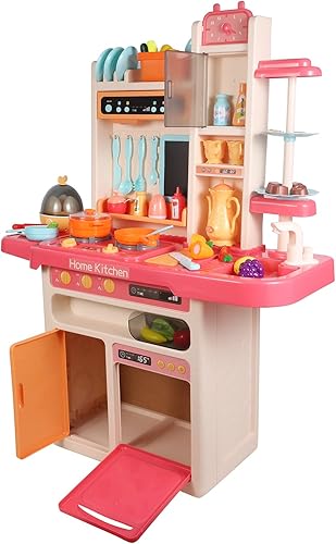 Miniatura 4 de Sum ac - Juego de cocina para niños con vapor, agua, luz y sonido realistas, juguete de cocina interactivo de 65 piezas para niños pequeños, juguete