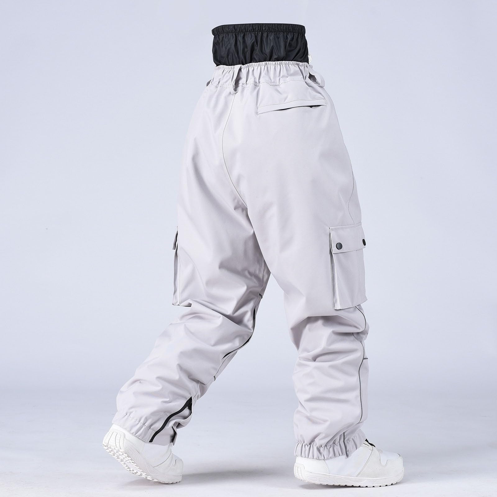 Sunnyuk Completo Sci Uomo Salopette Sci Taglie Forti Tuta Impermeabile Elasticizzati Pantalone Invernale Montagna Pantaloni da Neve Snowboard Termici Curvy