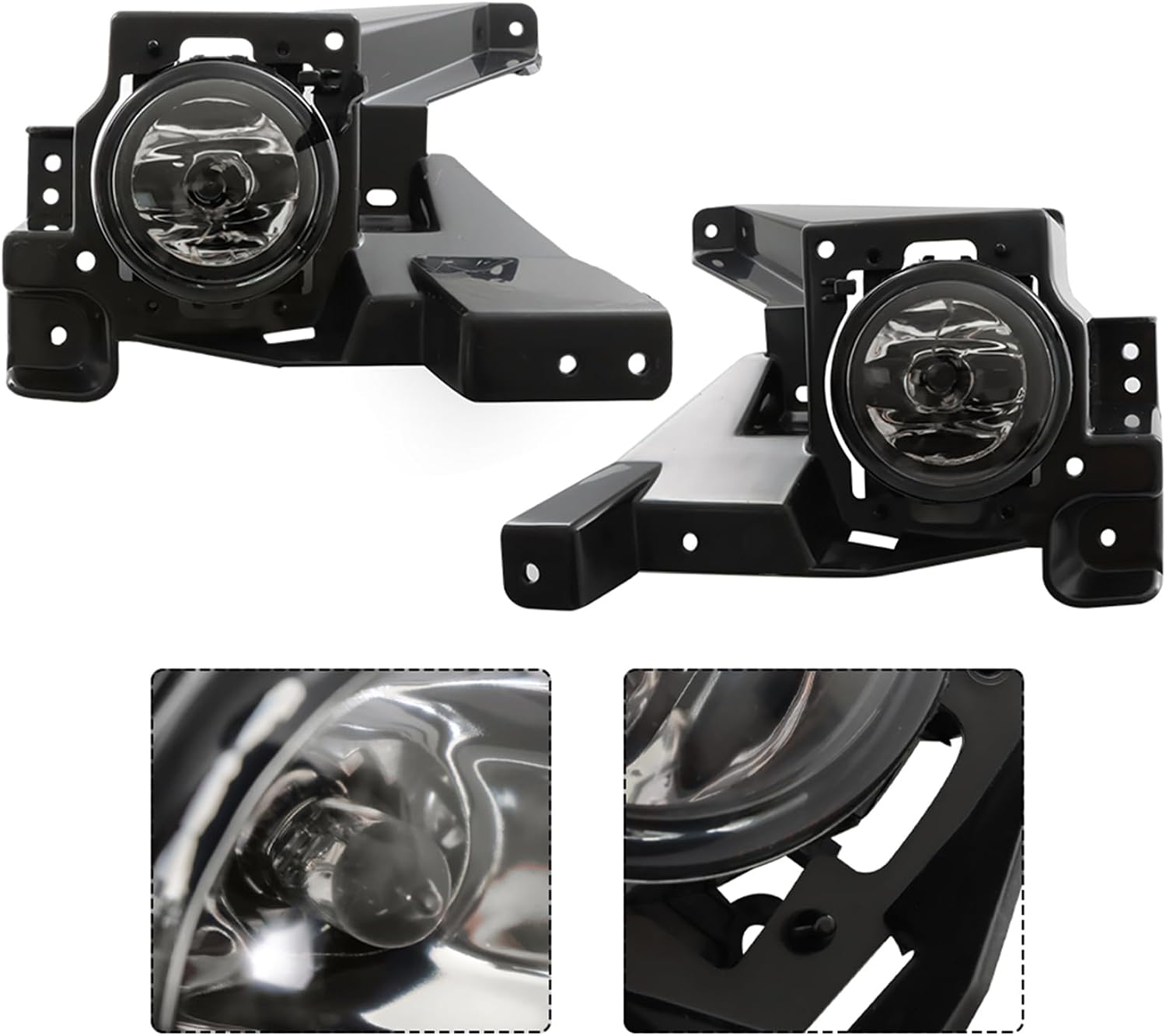 WFLNHB Left and Right Fog Lights Repalcement for Fusion 2013 2014 2015 2016 Fog Lamp Clear Lens with Wiring Kit 4F9Z15200A
