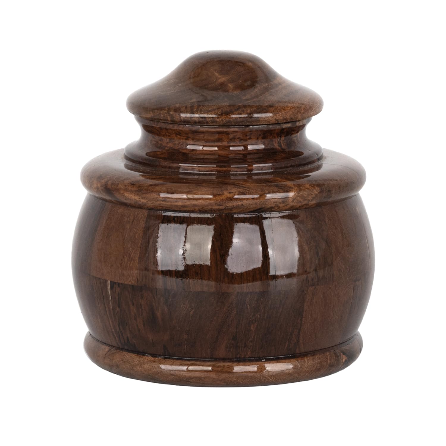 STONLIF Unique Cremation Urn for Human Ashes Adult Male, Female | Wood Decorative Funeral Memorial | Funeral Urn - R001
